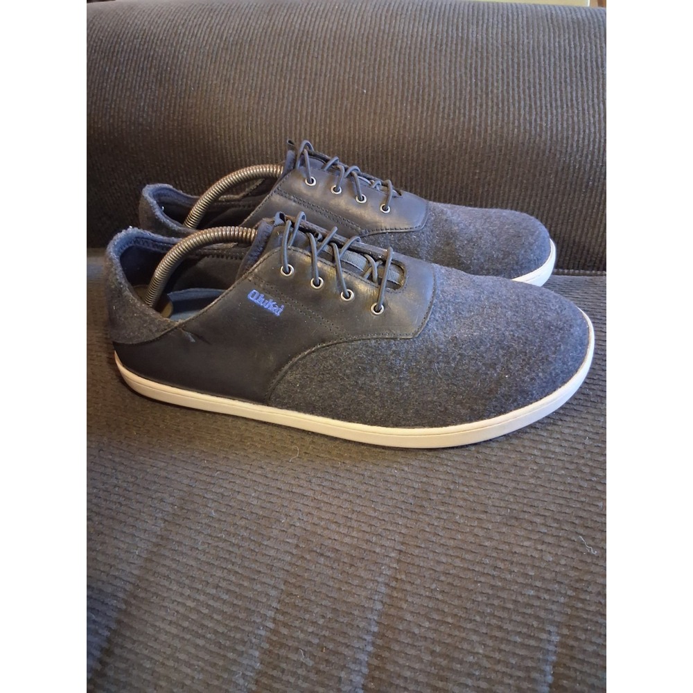 Olukai Nohea Moku Mens Boat Water Surf Beach Shoes Sz 11 Navy Fabric Breathable - Picture 3 of 8